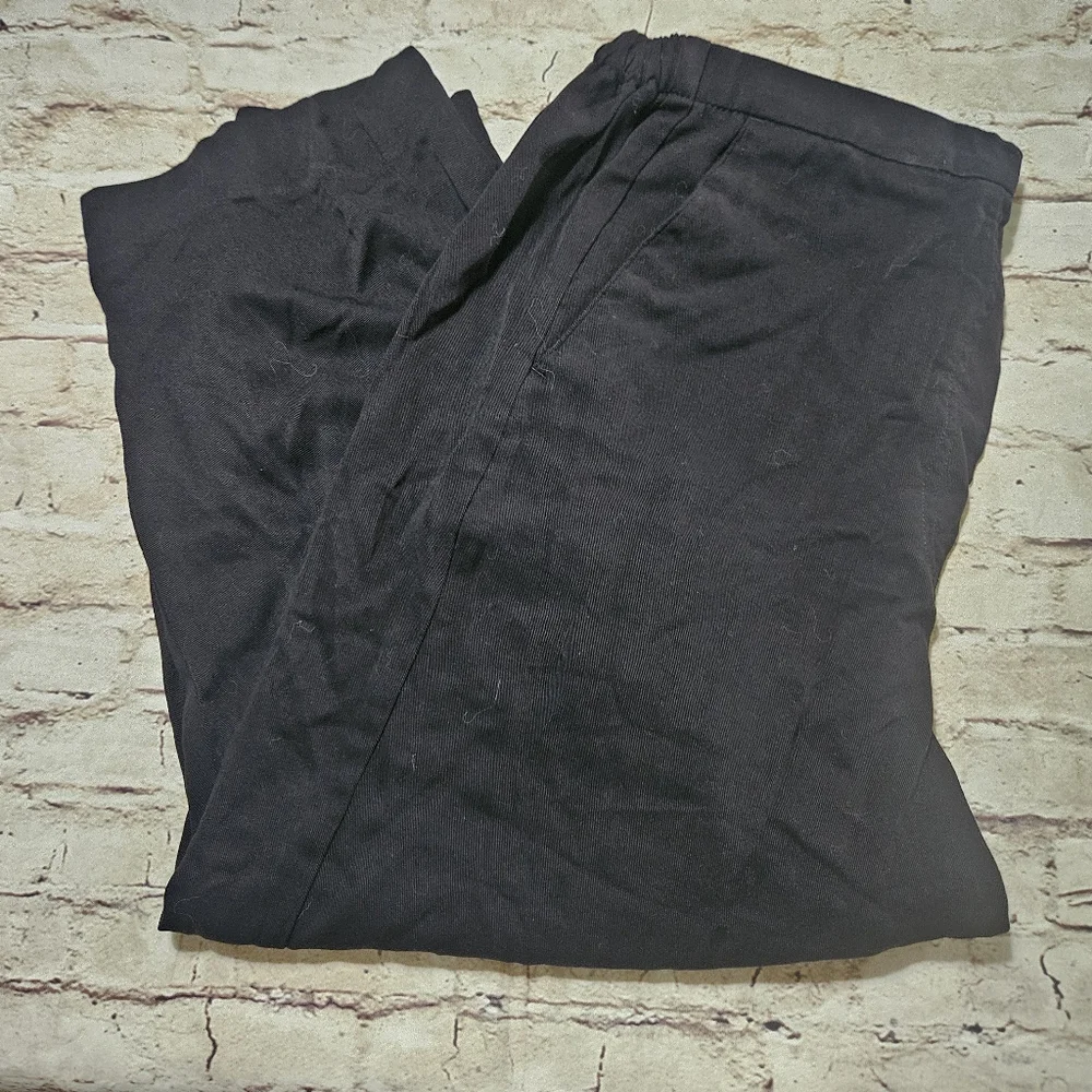 🔥NWT east 5th pull on wide leg capri l